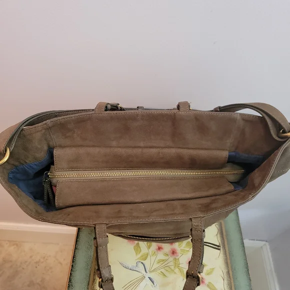 Jerome Dreyfuss Jacques Olive Green Leather Top Handle Adjustable Shoulder Strap - Picture 6 of 16